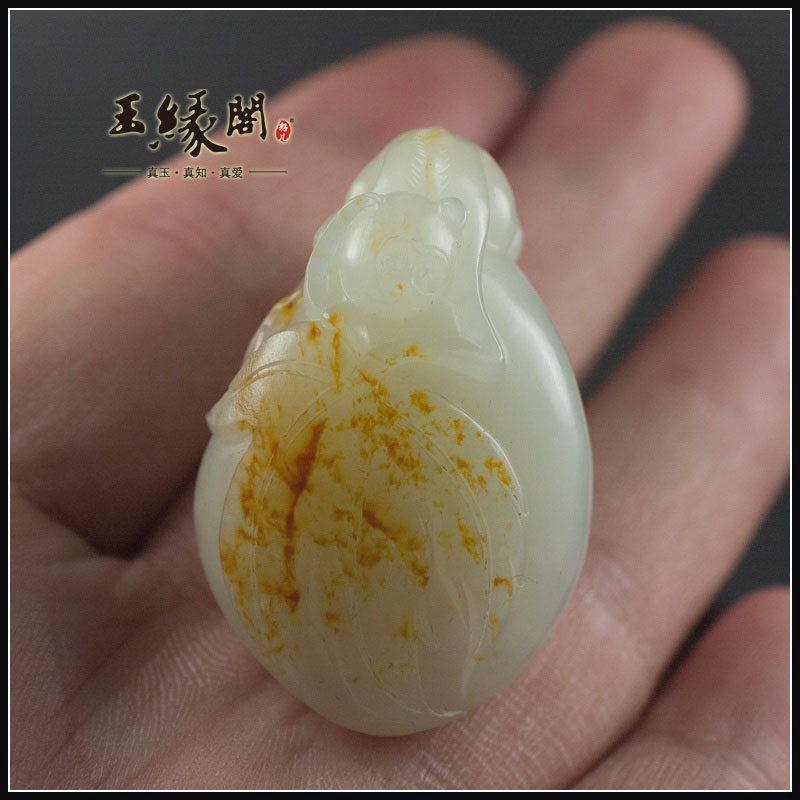 黄皮籽料挂件 一夜封侯