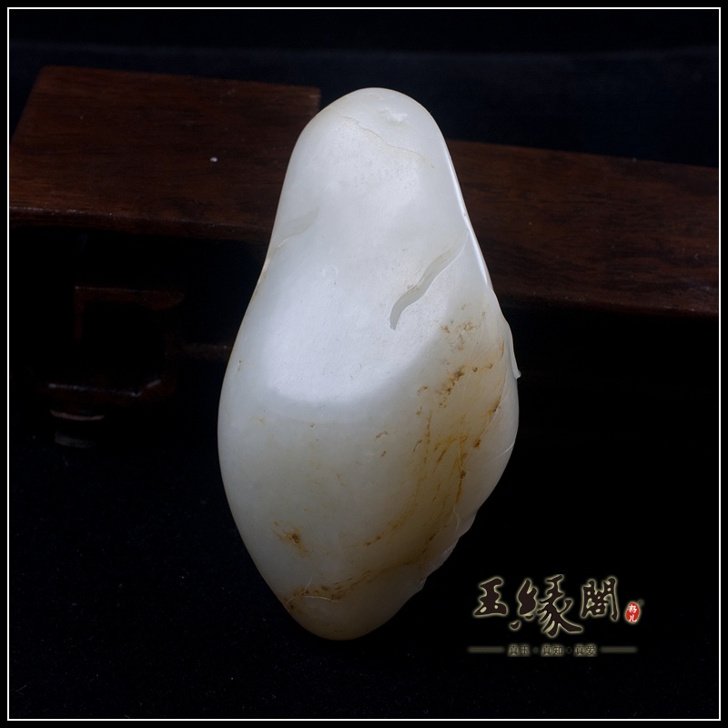 白玉籽料把件 连年有余