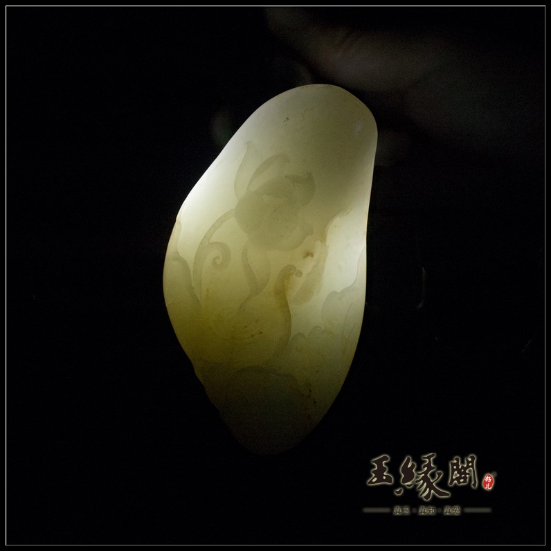 白玉籽料把件 连年有余