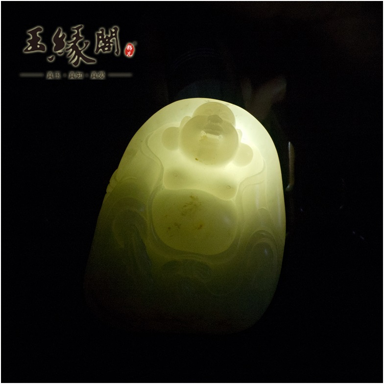 白玉籽料把件 佛
