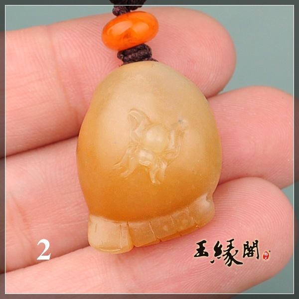 羊脂玉/糖玉挂件 知足