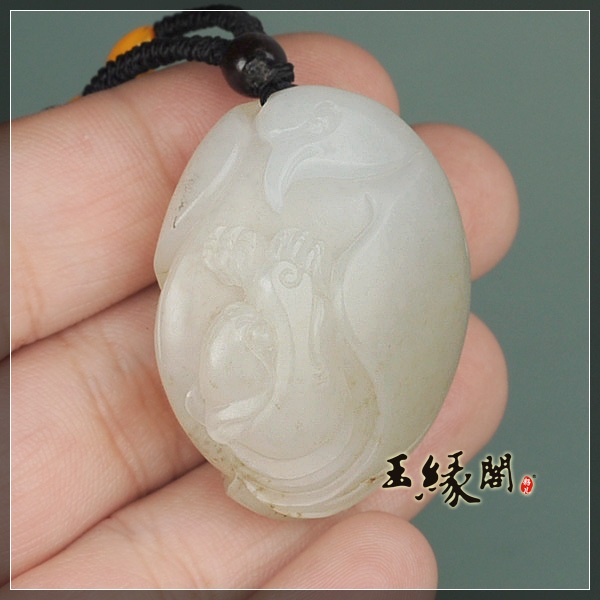 白玉籽料挂件 英雄