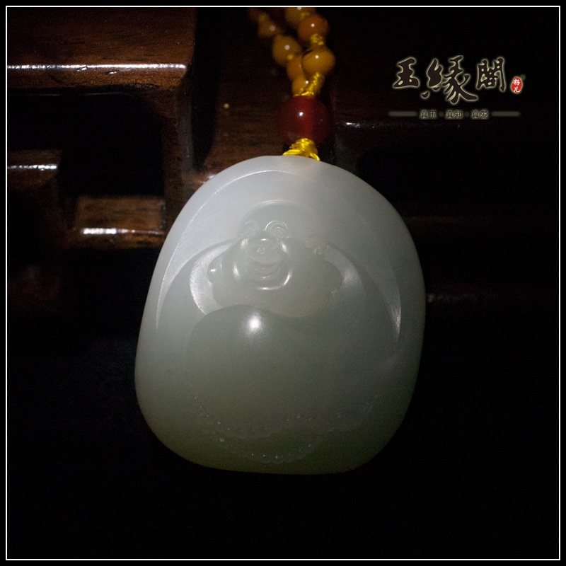 羊脂玉籽料挂件 佛