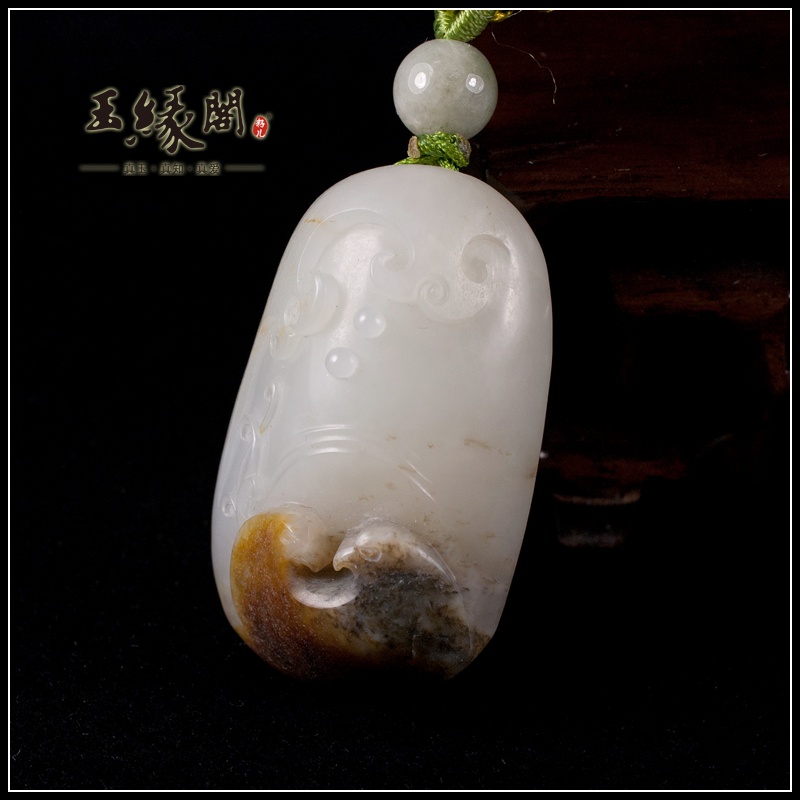 白玉籽料把件 恩爱