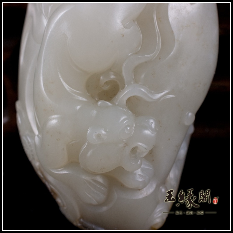 白玉籽料把件 威震山河