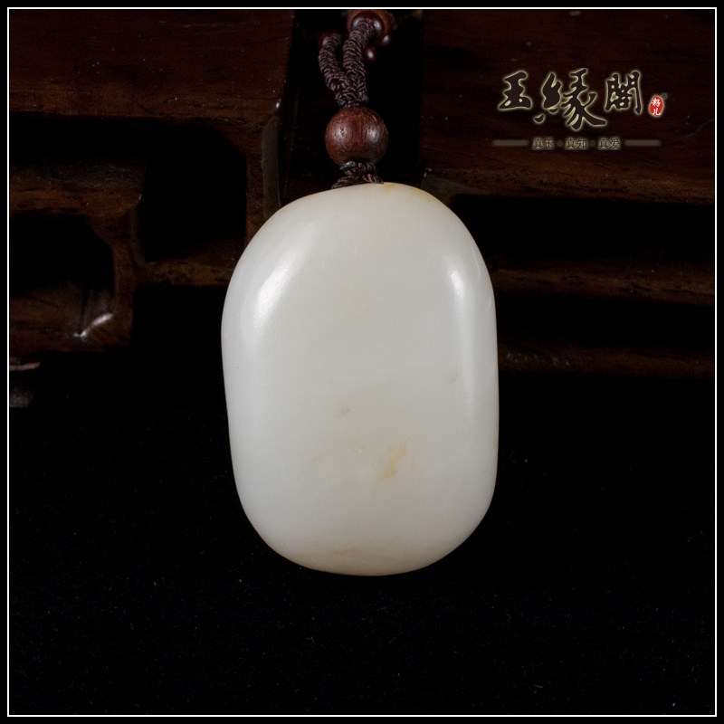 白玉籽料把件 童子击鼓