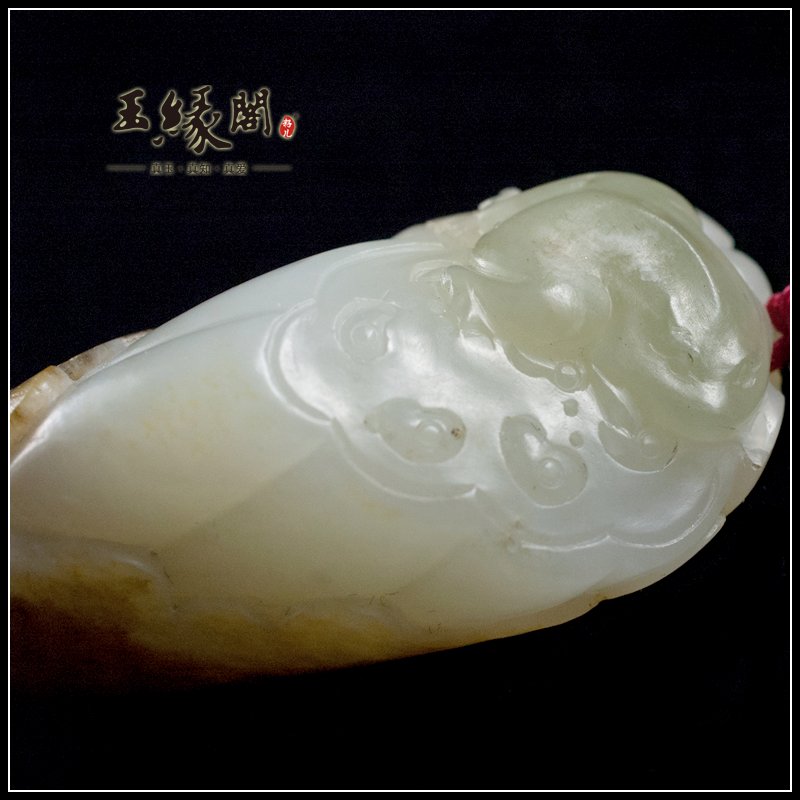 褐皮籽料挂件 财运连连