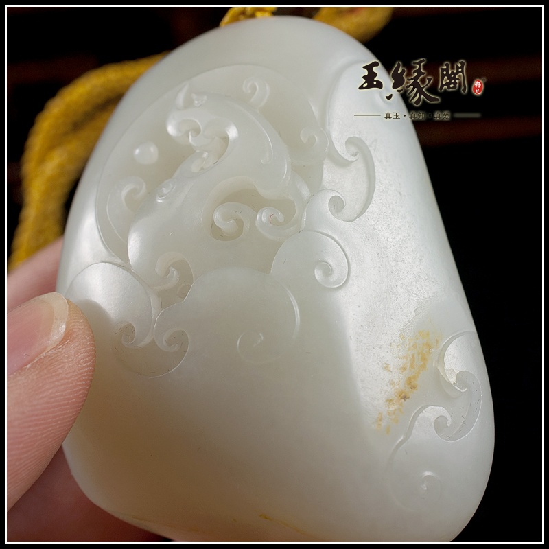 白玉籽料把件 腾龙