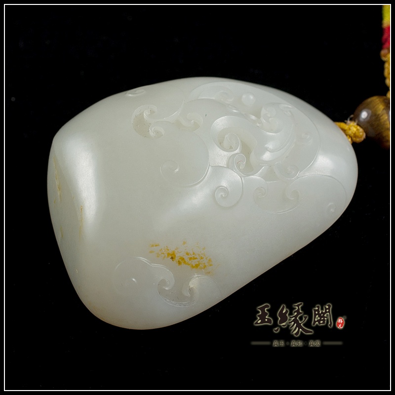 白玉籽料把件 腾龙
