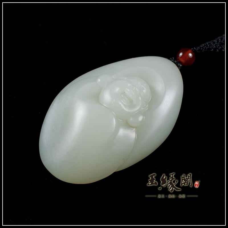 白玉籽料把件 佛