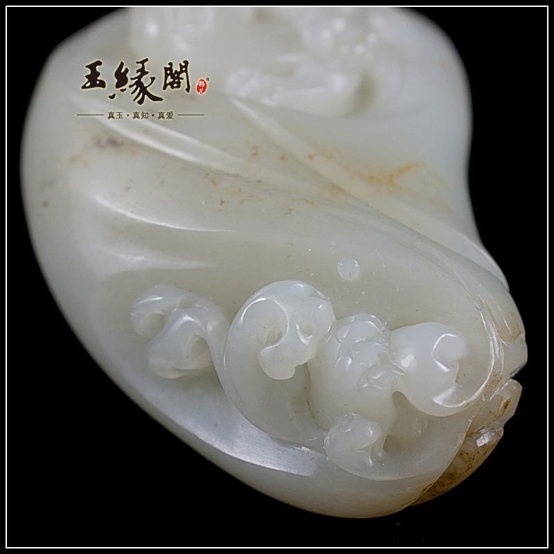白玉籽料把件 兼得