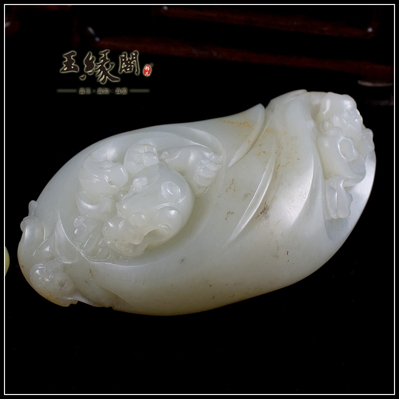 白玉籽料把件 兼得