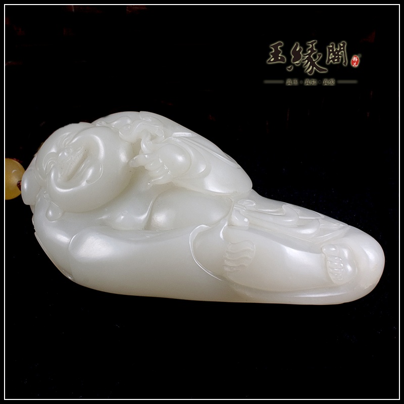 白玉籽料把件 佛