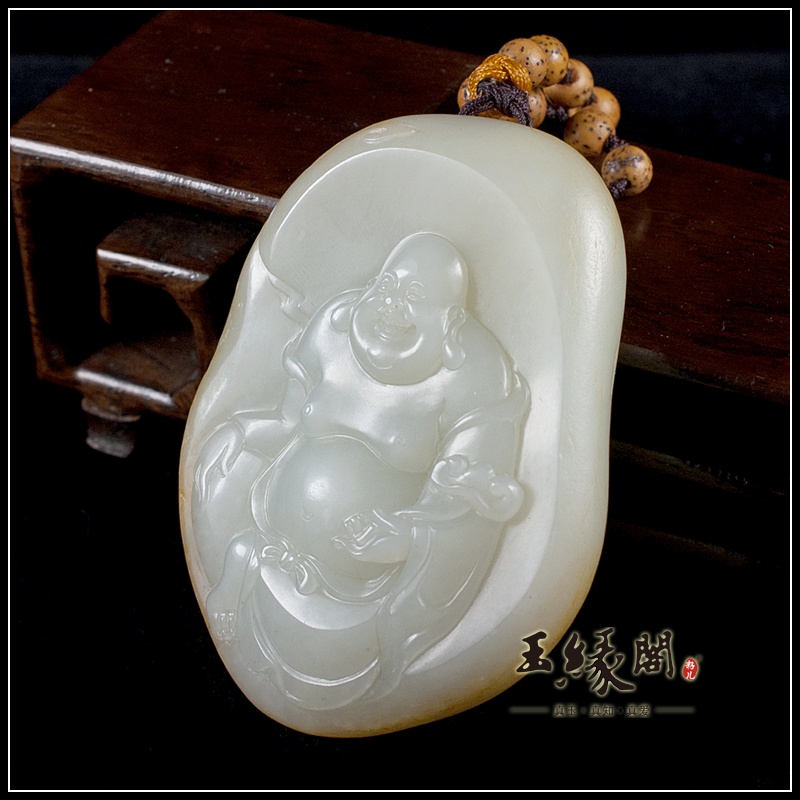 白玉籽料把件 佛