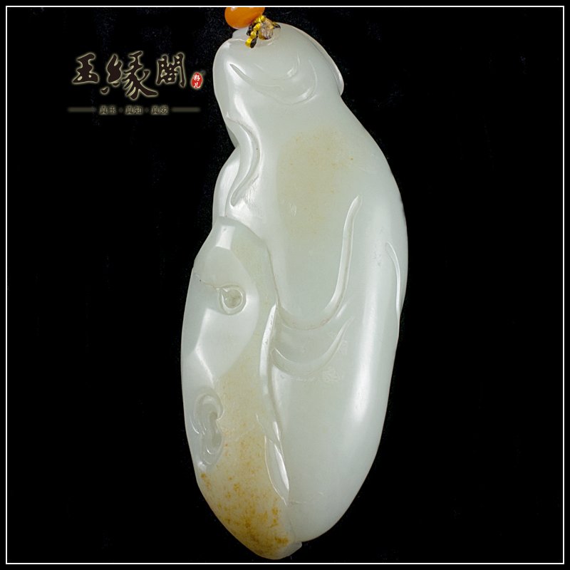 白玉籽料把件 仕女