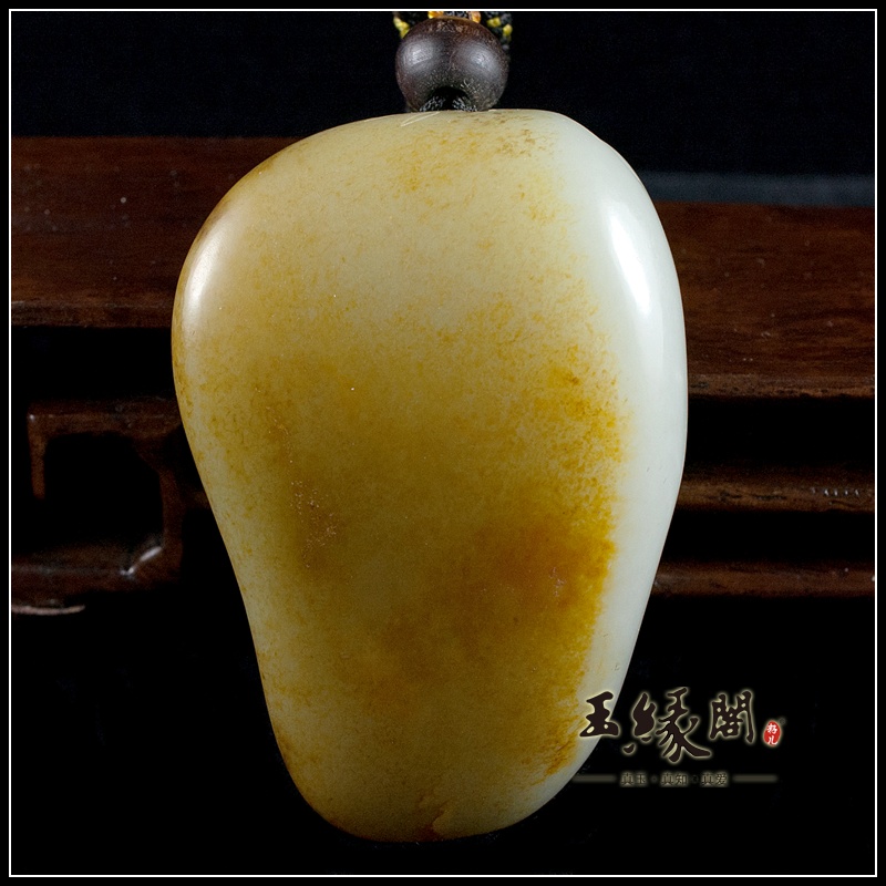 黄皮籽料把件 寿星