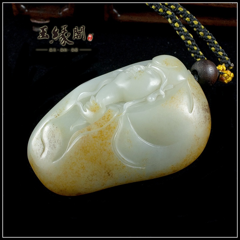 黄皮籽料把件 寿星