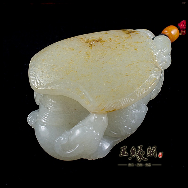 黄皮籽料把件 龙龟