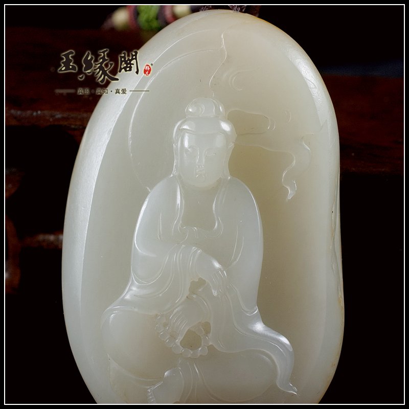 黄皮籽料挂件 观音
