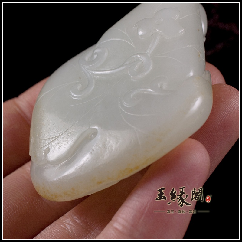 秋梨皮籽料把件 喜事连连