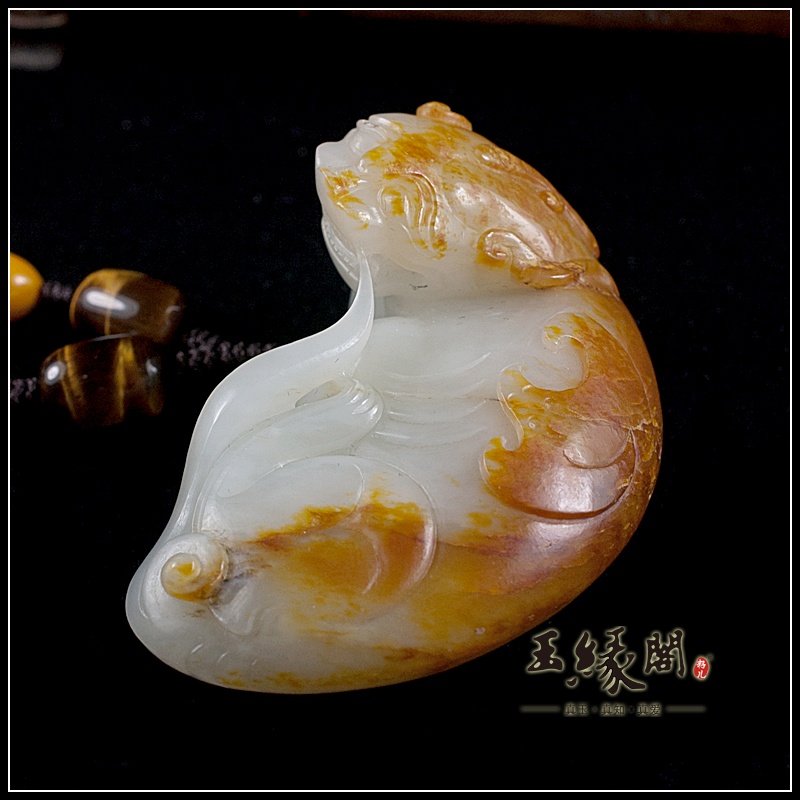 黄皮籽料把件 辟邪