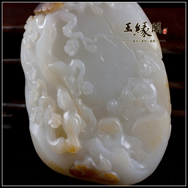 黄皮籽料把件 小宛观鹦
