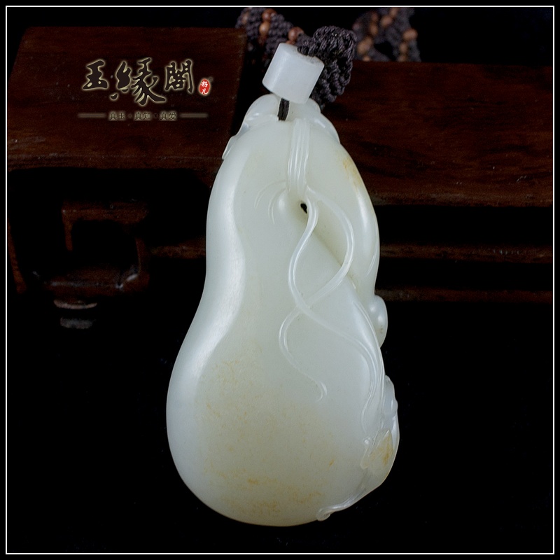 白玉籽料把件 代代封侯