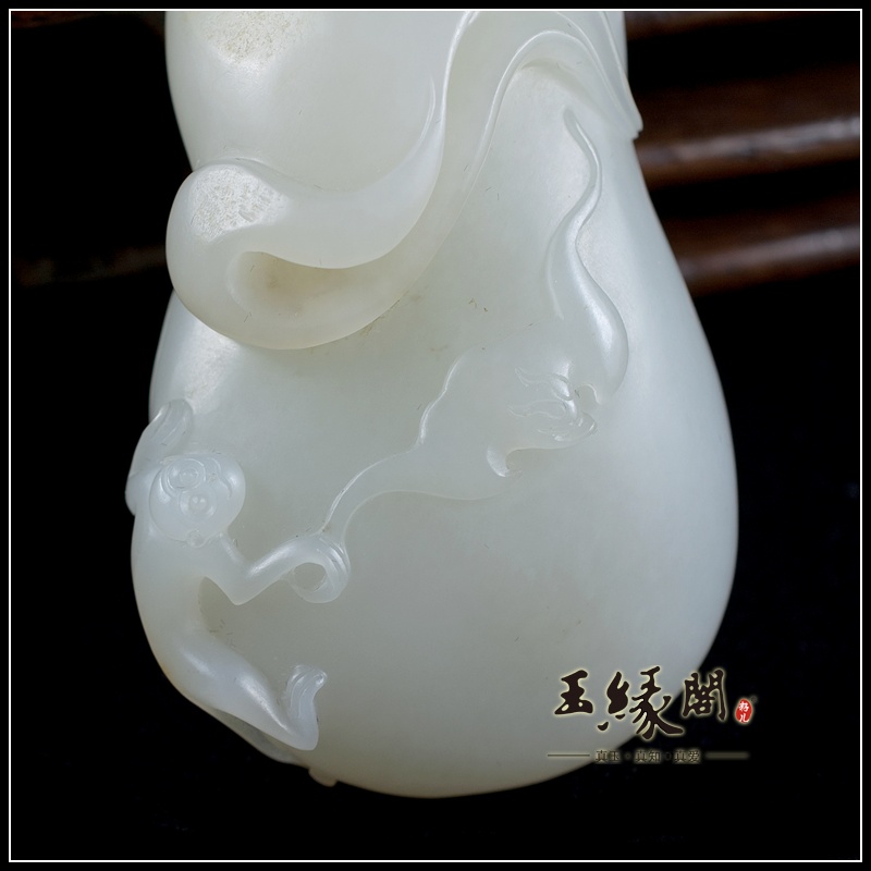 白玉籽料把件 代代封侯