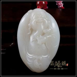 秋梨皮籽料把件 财神