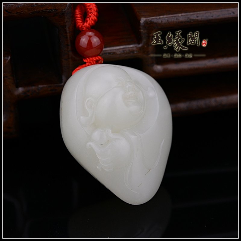 白玉籽料挂件 佛