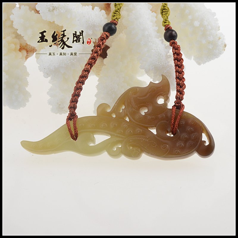 糖玉挂件 仿古龙璧