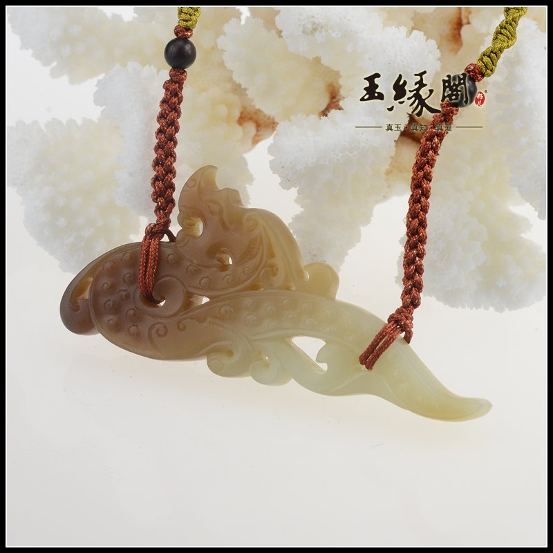 糖玉挂件 仿古龙璧