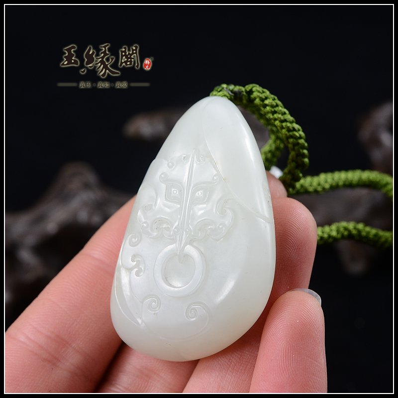 白玉籽料把件 门兽