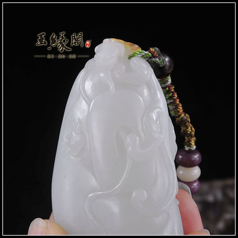 白玉籽料把件 福在眼前