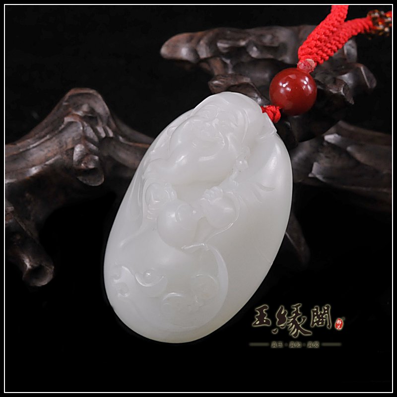 羊脂玉籽料把件 财神
