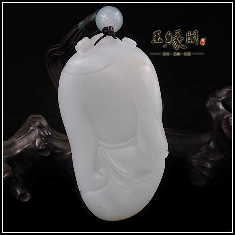 白玉籽料把件 财神