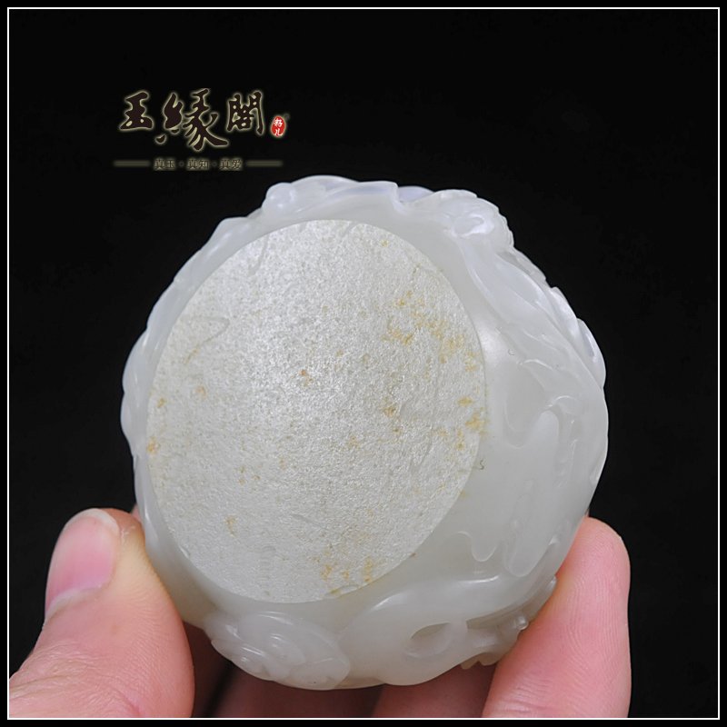 黄皮籽料把件 一朝天子
