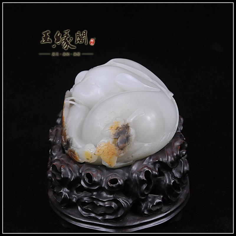 鹿皮籽料摆件 耄耋