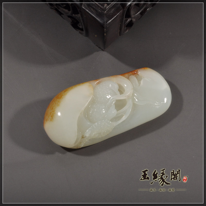 黄皮籽料把件 安居乐业
