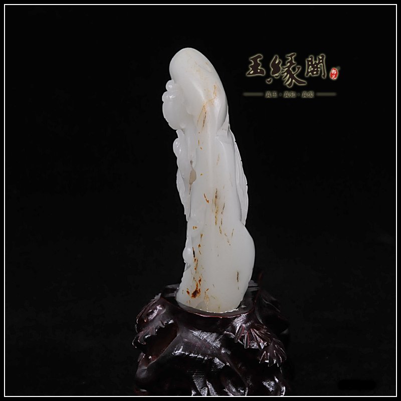 秋梨皮籽料摆件 观音