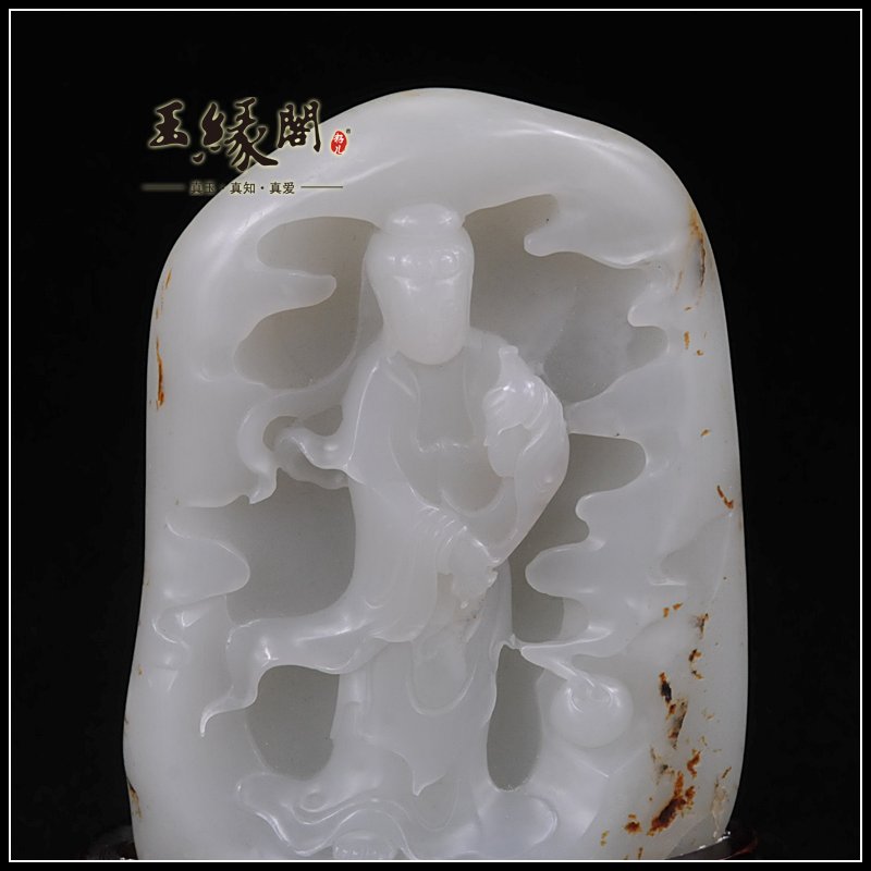 秋梨皮籽料摆件 观音