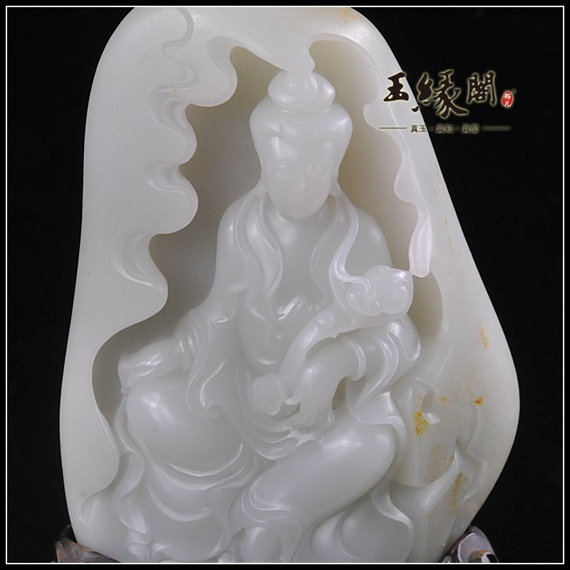 白玉籽料摆件 观音