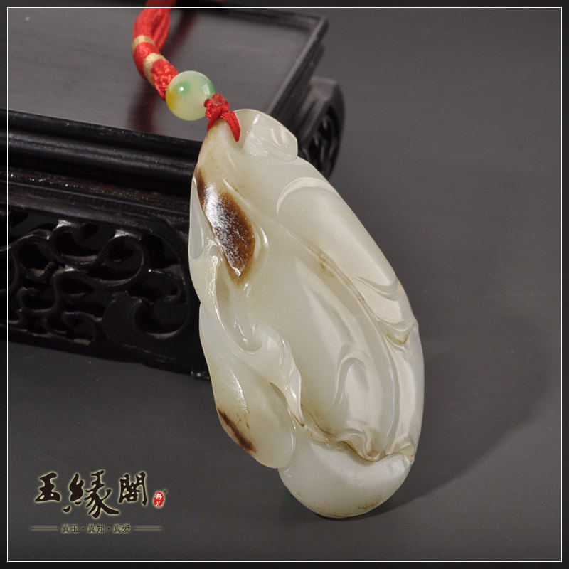 白玉籽料把件  金榜题名