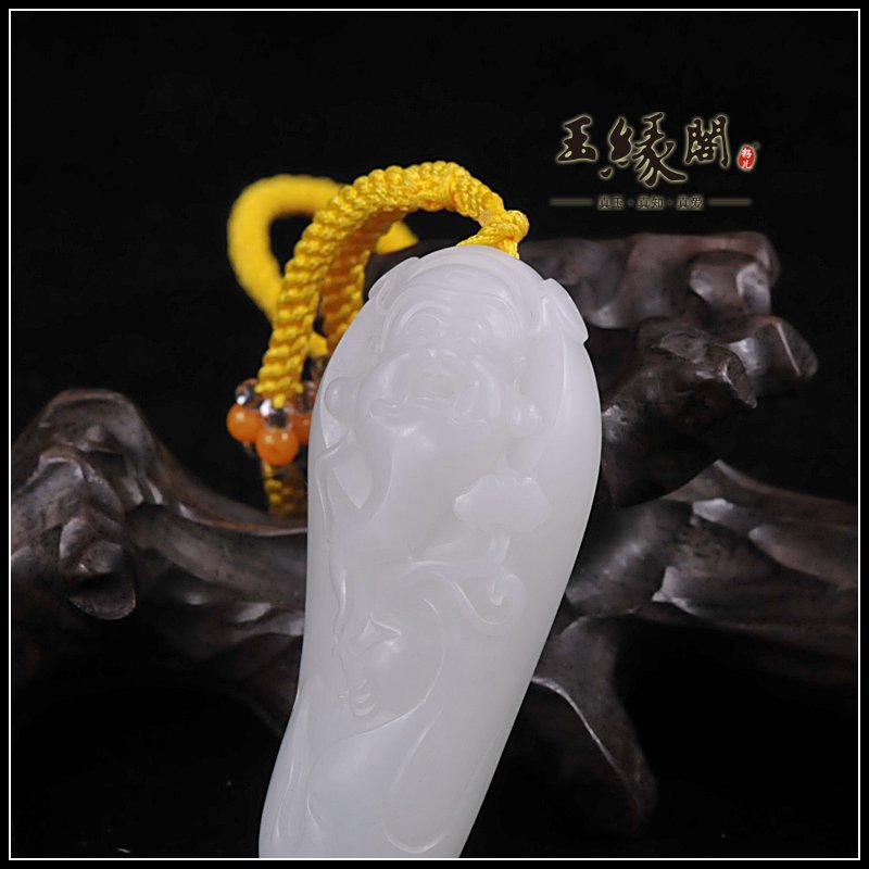 羊脂玉籽料把件 财神