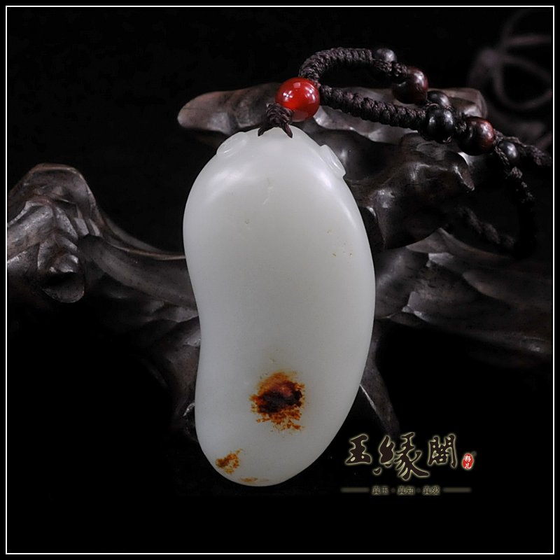 白玉籽料挂件 财神