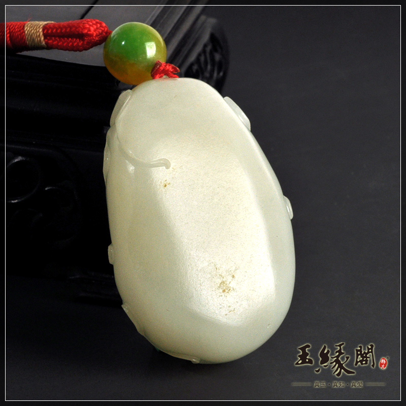白玉籽料把件 连年有余