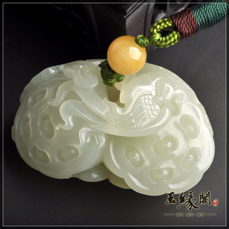 白玉籽料把件 喜登连科