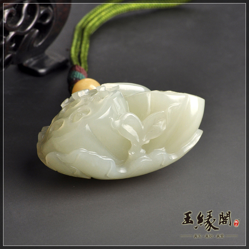 白玉籽料把件 喜登连科
