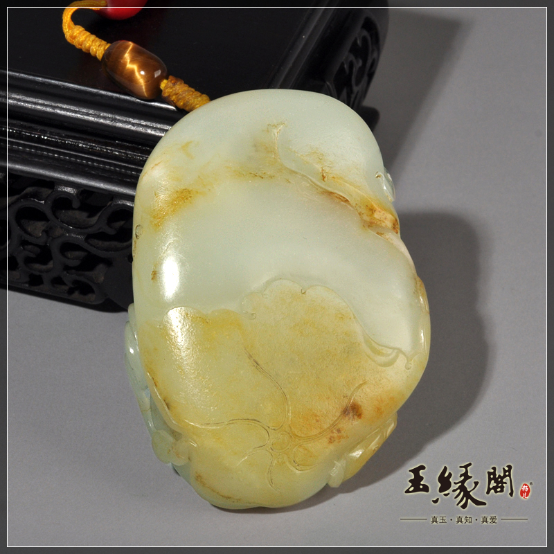 白玉籽料把件 刘海洒钱