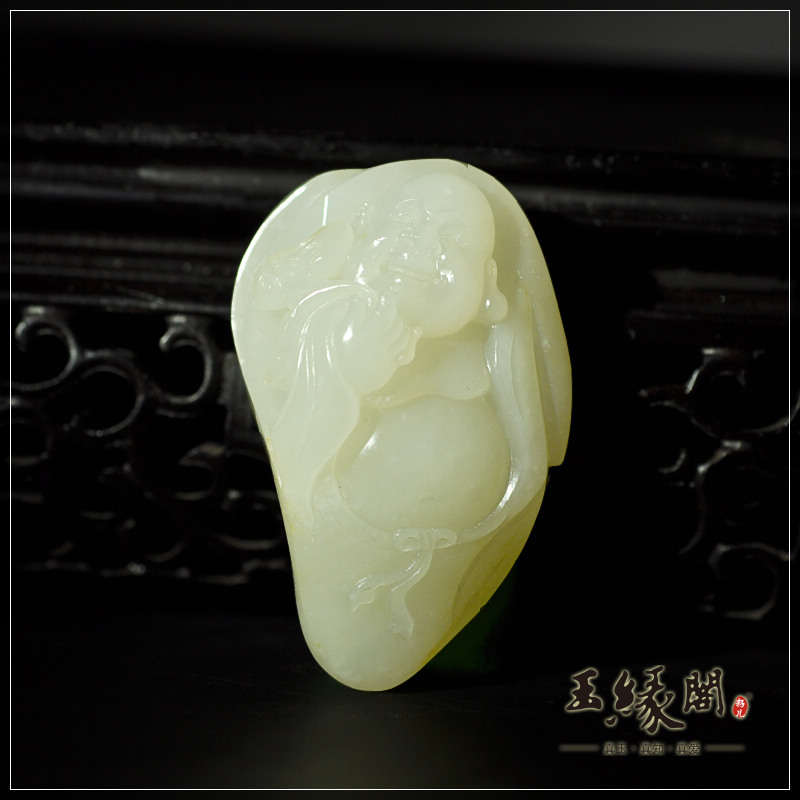 白玉籽料挂件 佛